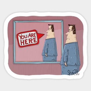 You Are Here Sticker